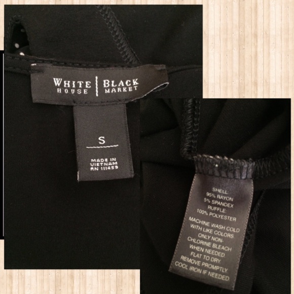 WHBM ruffle neckline sleeveless top - Picture 5 of 6